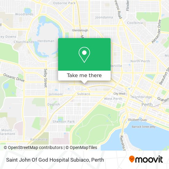 Saint John Of God Hospital Subiaco map