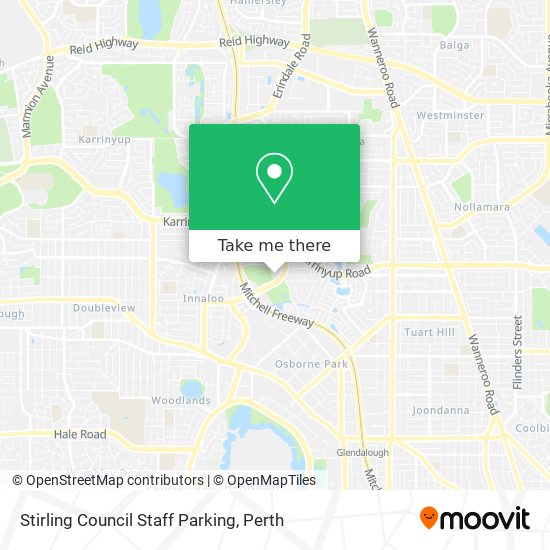 Stirling Council Staff Parking map