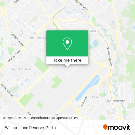 William Lane Reserve map
