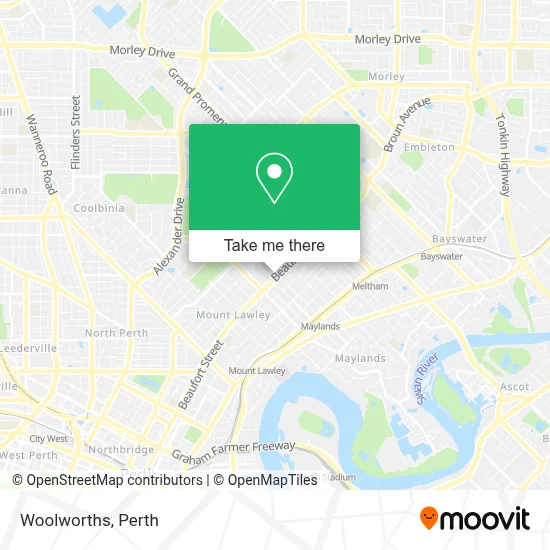 Mapa Woolworths