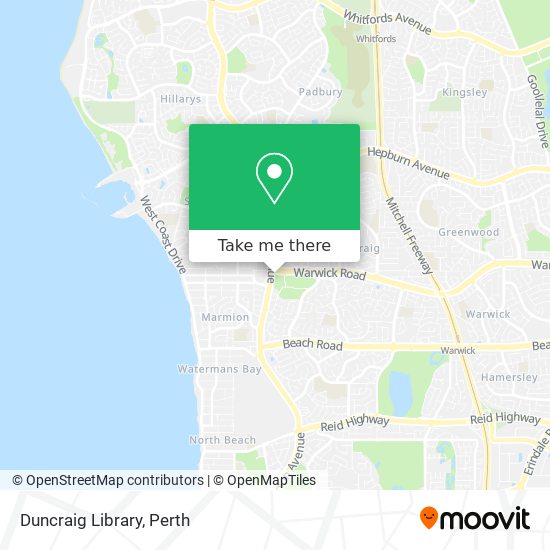 Mapa Duncraig Library