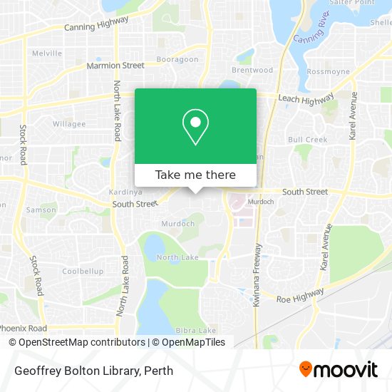 Mapa Geoffrey Bolton Library