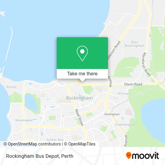 Rockingham Bus Depot map