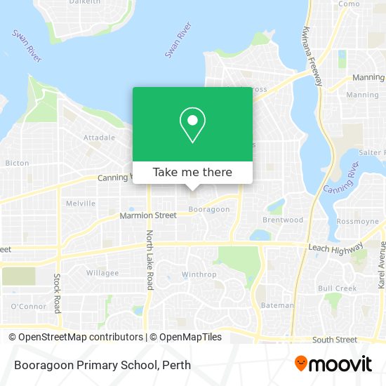 Booragoon Primary School map