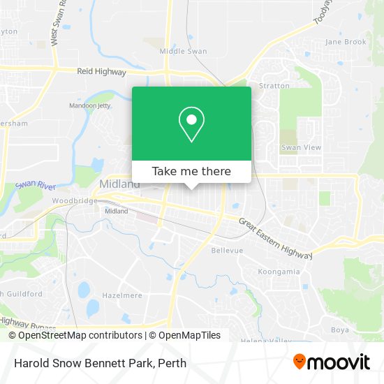 Harold Snow Bennett Park map