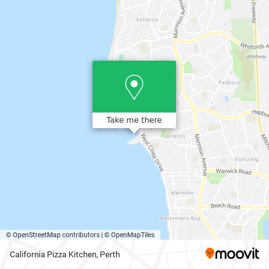 California Pizza Kitchen map