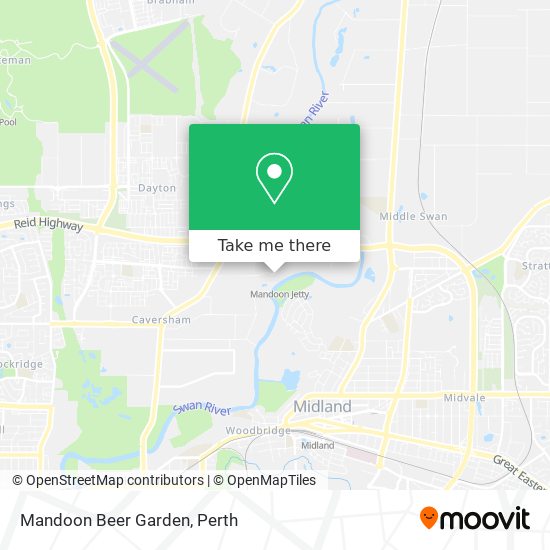Mandoon Beer Garden map