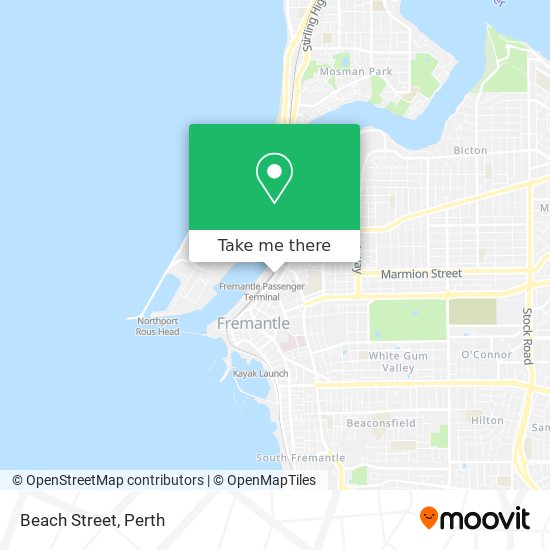 Beach Street map