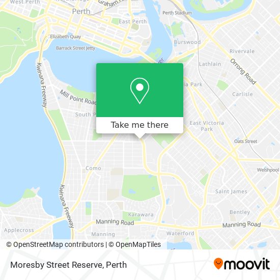 Moresby Street Reserve map