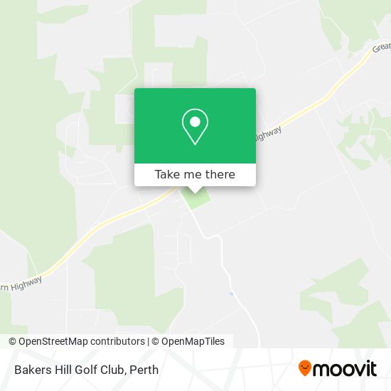 Bakers Hill Golf Club map
