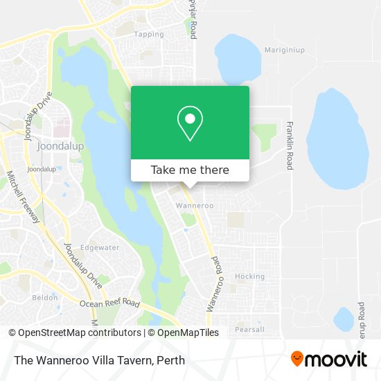 The Wanneroo Villa Tavern map