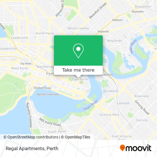 Regal Apartments map