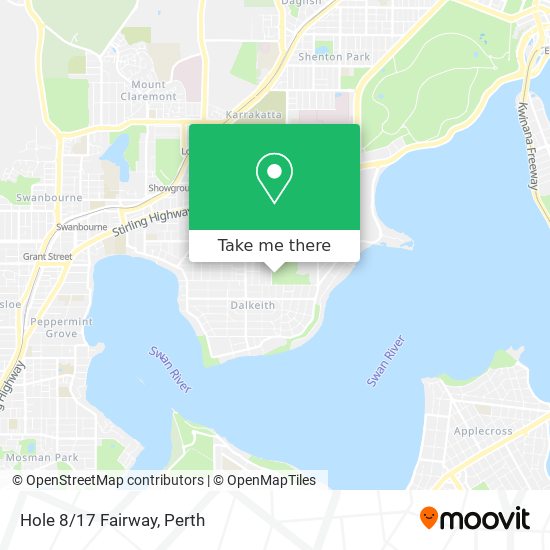 Hole 8/17 Fairway map