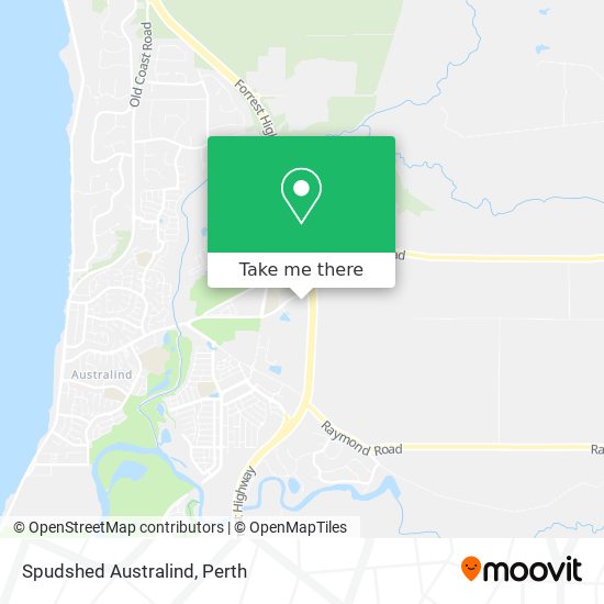 Spudshed Australind map