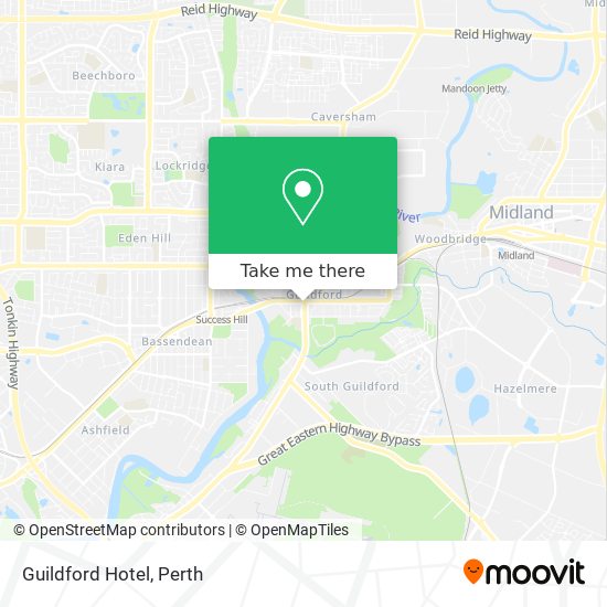 Guildford Hotel map