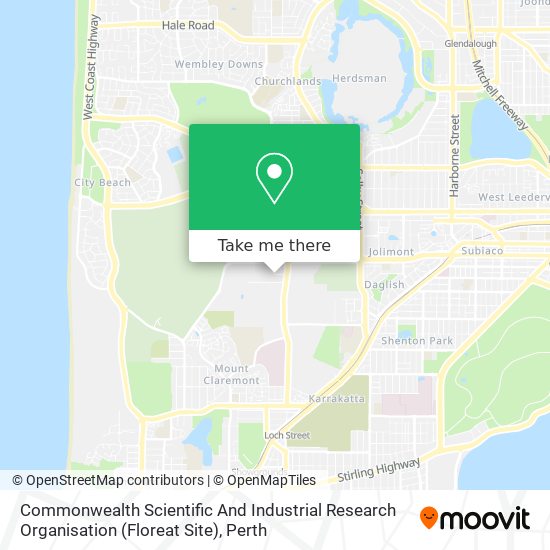 Commonwealth Scientific And Industrial Research Organisation (Floreat Site) map