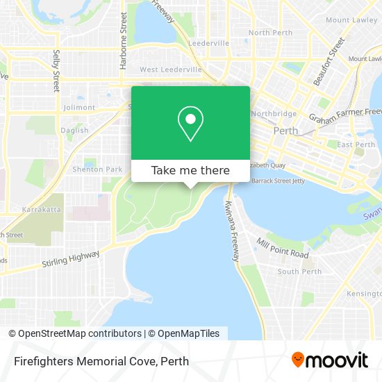 Firefighters Memorial Cove map