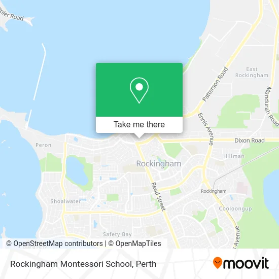 Mapa Rockingham Montessori School