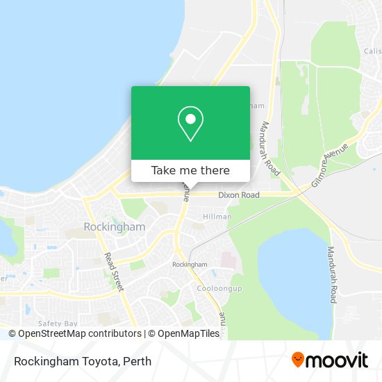 Rockingham Toyota map