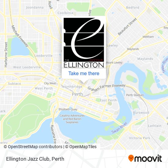 Ellington Jazz Club map