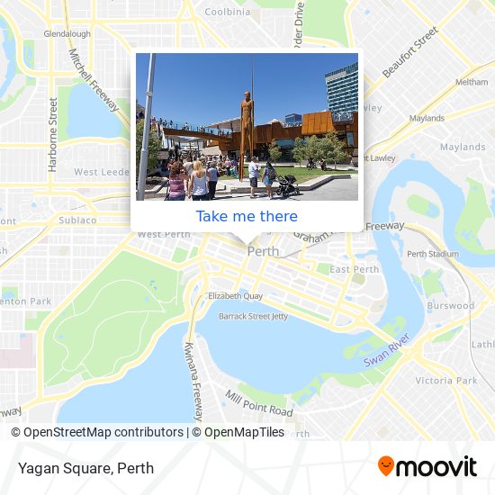 Mapa Yagan Square