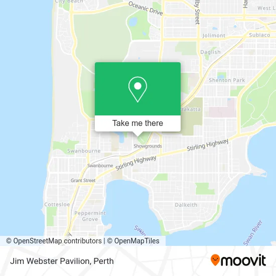 Mapa Jim Webster Pavilion