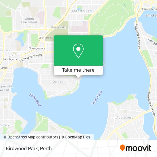 Mapa Birdwood Park