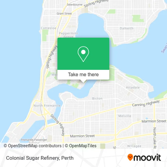 Mapa Colonial Sugar Refinery