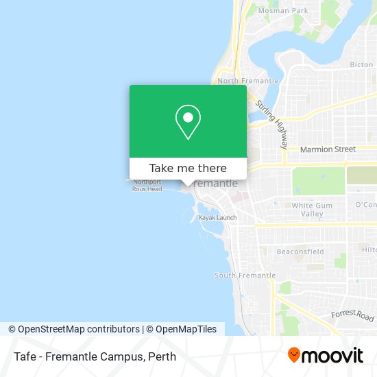 Tafe - Fremantle Campus map