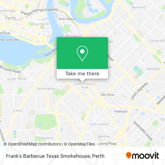 Frank's Barbecue Texas Smokehouse map