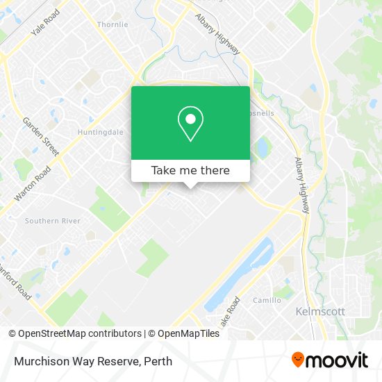 Murchison Way Reserve map