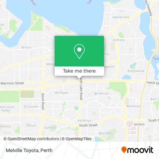 Melville Toyota map