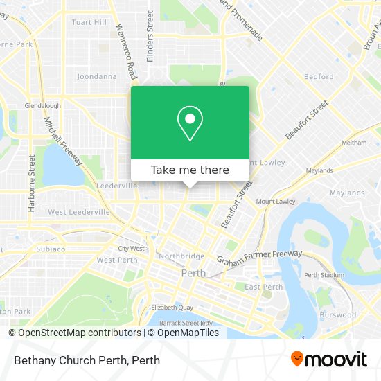 Mapa Bethany Church Perth