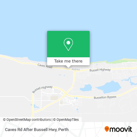 Caves Rd After Bussell Hwy map