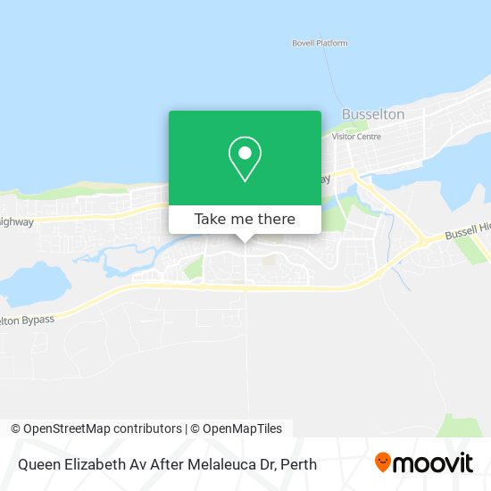 Queen Elizabeth Av After Melaleuca Dr map