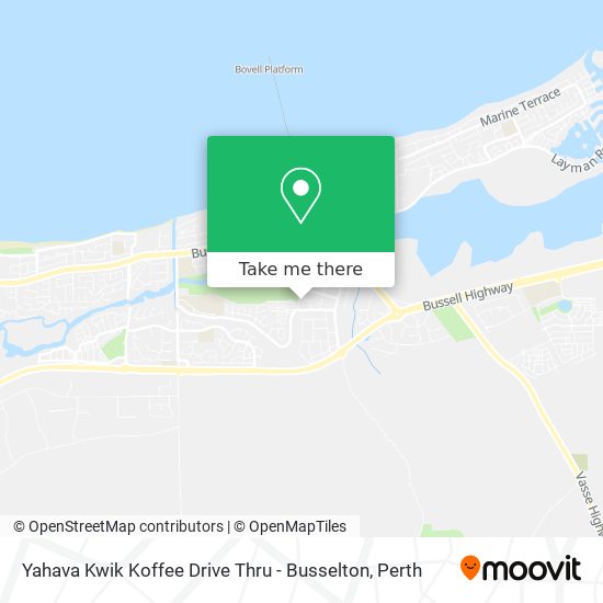 Yahava Kwik Koffee Drive Thru - Busselton map