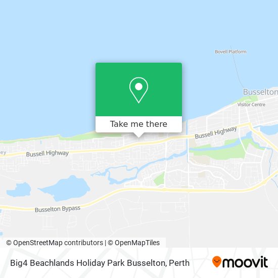 Big4 Beachlands Holiday Park Busselton map