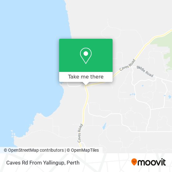 Caves Rd From Yallingup map