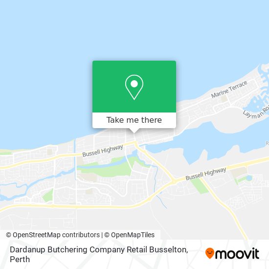 Dardanup Butchering Company Retail Busselton map