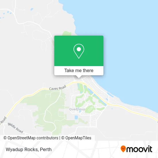 Mapa Wyadup Rocks