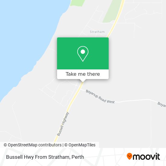 Bussell Hwy From Stratham map