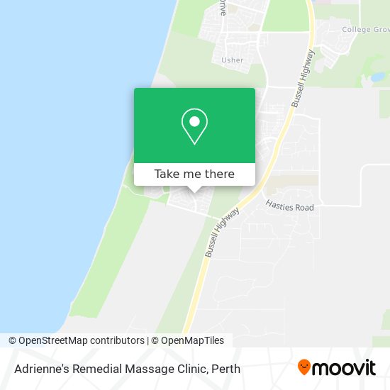 Adrienne's Remedial Massage Clinic map