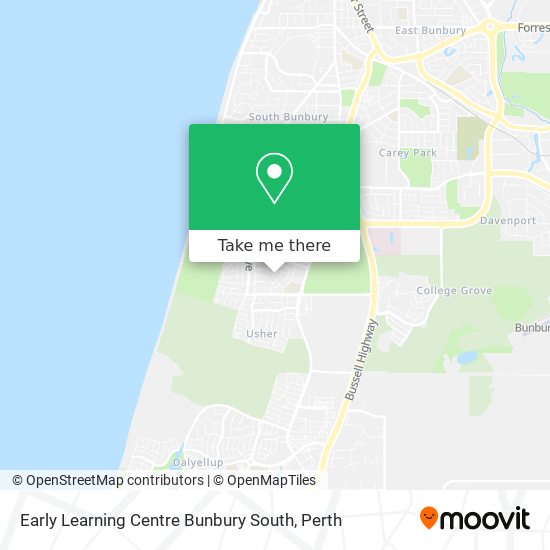 Early Learning Centre Bunbury South map