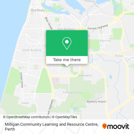 Mapa Milligan Community Learning and Resource Centre