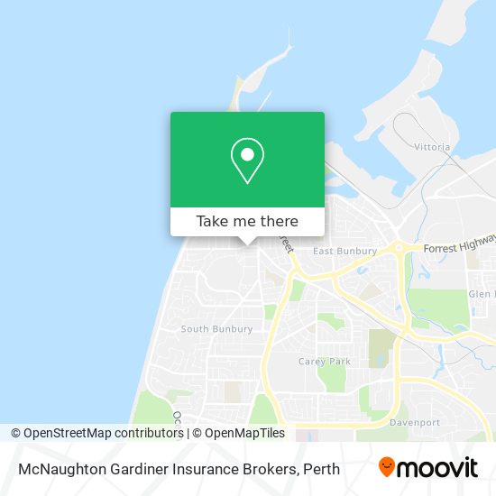 McNaughton Gardiner Insurance Brokers map
