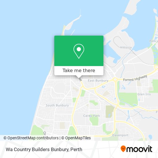 Wa Country Builders Bunbury map