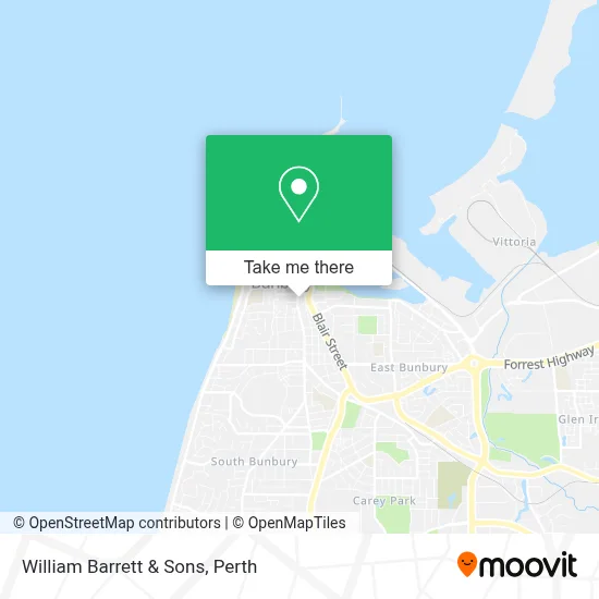 Mapa William Barrett & Sons