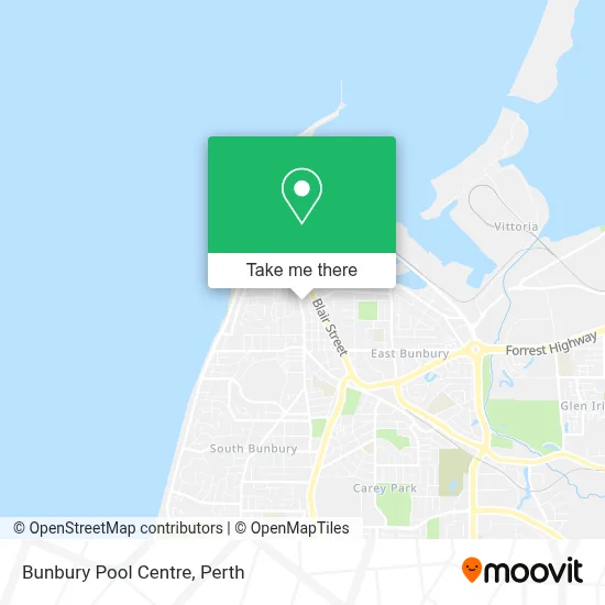 Mapa Bunbury Pool Centre