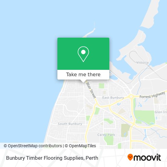 Bunbury Timber Flooring Supplies map