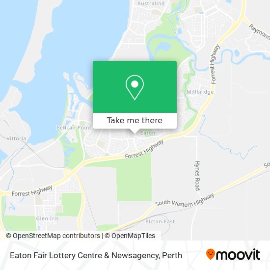 Eaton Fair Lottery Centre & Newsagency map